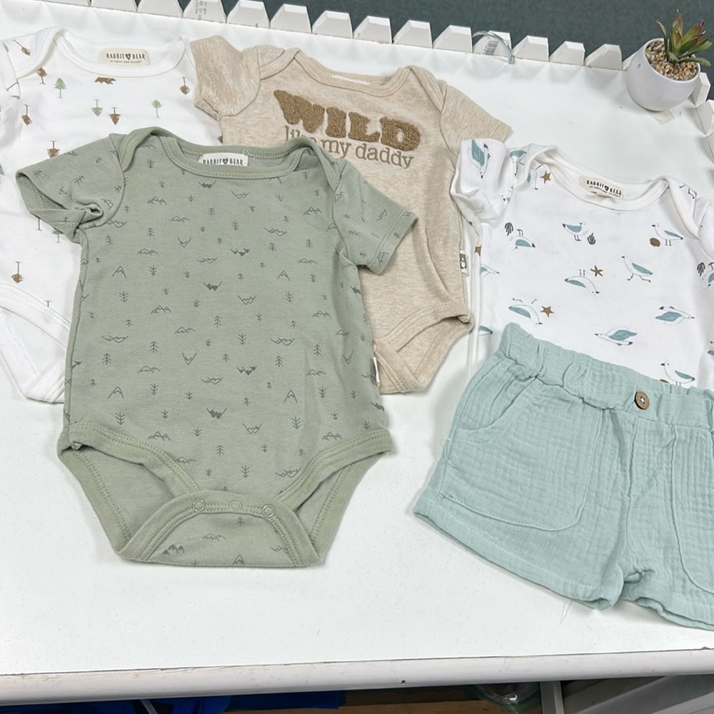 Rabbit Bear Onesies size 3-6 months